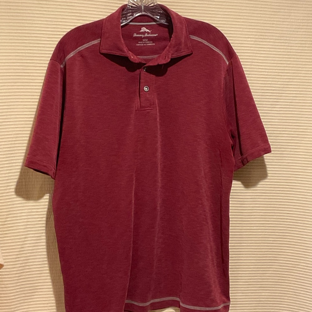 Tommy Bahama Men's Deep Red Polo Shirt